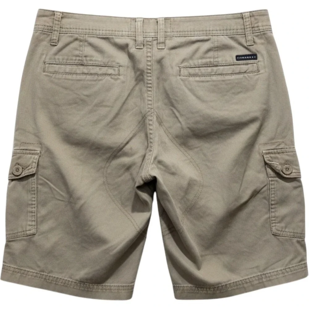Oakley Mens Khaki Tan Cargo Shorts Size 31 Twill Outdoor Casual 6-Pocket